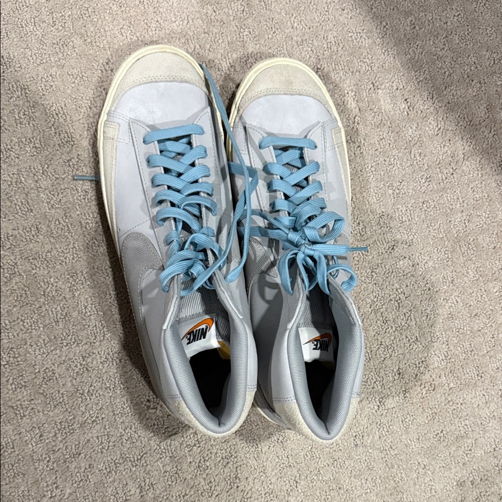 Nike Sky Blue and White Casual Shoes
